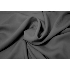 10cm Viscosestoff uni DUNKELGRAU  Blusen- und Kleiderstoff  (Grundpreis € 8,00/m)